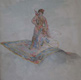 Ivan Tsarevich and the Magic Carpet, 1920s, Watercolor on paper
