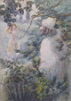 King Solomon Encounters Sulamif , (after Kuprin), 1920s , Watercolor on paper