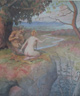 Nymph and Satyr, 1920s, Watercolor on paper
