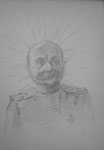 World War I Regimental Studies, 1914, Graphite on paper, Caricature 