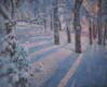 Winter Shadows, 1930s, Oil on board