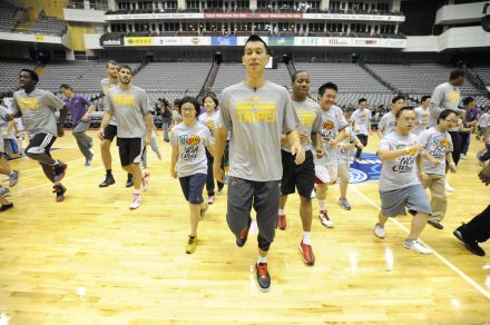 <p>Jeremy Lin (center) participates in drills during the NBA Cares Special Olympics Clinic at the Taipei Arena, 2013<br />
Taipei, Taiwan<br />
Photography by Bill Baptist</p>
<p>The National Basketball Association’s global partnership with Special Olympics began more than 30 years ago, and it hosts annual international clinics for athletes with intellectual disabilities around the world. Professional basketball player Jeremy Lin, whose family is from Beitou, has visited Taiwan on several occasions, including for this clinic at the 2013 Global Games.</p>
<p>National Basketball Association</p>

