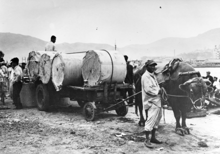 <p>Newsprint supply delivery, c. 1950-1959<br />
Busan, Republic of Korea</p>
<p>In the early 1950s, The Asia Foundation, a non-profit international development organization, provided crucial support for Asian publishers, distributing newsprint to newly independent countries such as Burma, Malaysia, the Philippines, and the Republic of Korea, where the paper was used for textbooks. To this day, the foundation helps to build printing presses in many Asian countries.</p>
<p>The Asia Foundation</p>
