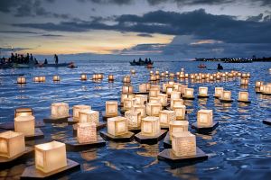 <p>Floating Lanterns, 2010<br />
Honolulu, Hawaii<br />
Photograph by Dwight K. Morita<br />
Courtesy of the photographer</p>
