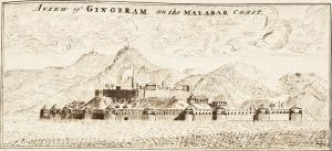 <p>Benjamin Carpenter<br />
<em>A View of Gingeram [Janjira] on the Malabar Coast</em>, 1793<br />
Ink on paper<br />
Courtesy of the Phillips Library Collection, Peabody Essex Museum, Salem, Massachusetts, log1792hp139</p>
