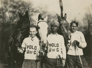 <p>Chandra Sena Gooneratne with his University of Chicago polo team members,<br />
c. 1926<br />
Chicago, Illinois<br />
Courtesy of the Special Collections Research Center, University of Chicago Library, apf4-00825</p>
