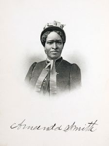 <p>Amanda Smith, 1893<br />
Courtesy of the Rare Book Collection, Wilson Special Collections Library, UNC Chapel Hill, E185.97.S6</p>
