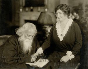 <p>Helen Keller meets with Rabindranath Tagore, 1921<br />
New York, New York<br />
Courtesy of Perkins School for the Blind Archives, AG62-3-001</p>
