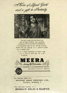 <p><em>Meera</em> release flyer, 1947<br />
Western India Theatres Ltd.</p>
