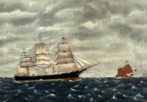 <p>Edward Eugene Bradley<br />
<em>Ship</em> Mary Whitridge, 1878<br />
Oil on canvas<br />
© Mystic Seaport, Mystic, CT</p>
