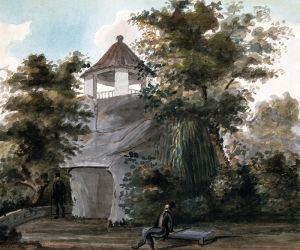 <p>George R. West<br />
<em>Cave of Camoens, Macao</em>, c. 1844<br />
Macau S.A.R.<br />
Watercolor on paper<br />
Courtesy of the Caleb Cushing papers, circa 1785-1906, Library of Congress, Manuscript Division, Box OV 2</p>
