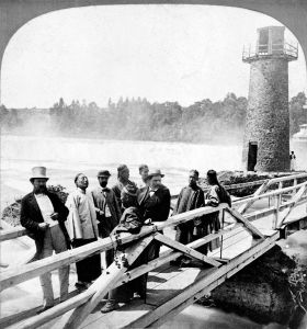 <p>The Chinese delegation visiting Niagara Falls, 1868<br />
Niagara Falls, New York<br />
Photograph by Charles Bierstadt<br />
Courtesy of the Library of Congress, Prints and Photographs Division, LC-USZ62-107046</p>
