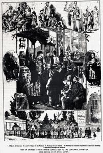 <p>“Visit of Chinese Students from Connecticut to the Centennial Exposition,” <em>Daily Graphic</em>, 1876<br />
Philadelphia, Pennsylvania<br />
Courtesy of www.FultonHistory.com</p>
