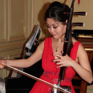 A member of the 6ixthstring Project plays the erhu.