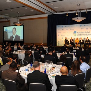 The audience of more than 200 leaders in attendance at the Meridian Global Leadership Summit. Photos by Joyce N. Boghosian
