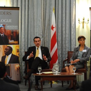 Community Engagement through Public Programs|Mayor Vincent Gray speaks at an “Insights at Meridian” series – a forum in which foreign diplomats and dignitaries discuss pertinent issues with local residents and and domestic cross-sector leaders.