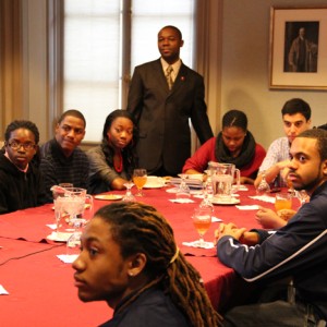 The District of Columbia Youth Advisory Council (YAC) participates in a videoconference with Sunderland Youth Participants (SYP) in the U.K., (February 2012).