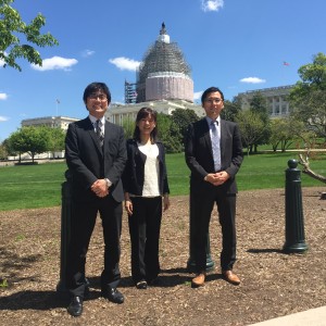 Group photo of several of the 2015 G3P Fellows on Capitol Hill