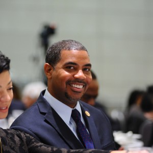 Meridian Ball & Summit Congressional Co-Chairs, Representative Steven Horsford (NV-4) and Dr. Sonya Horsford. Photo by Joyce Boghosian.