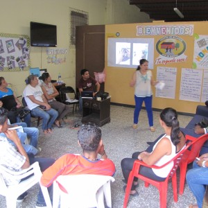 One of Michelle’s workshops with the local community