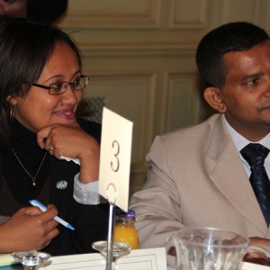 Visitors from Madagascar and Sri  Lanka “speed convene” with their U.S. counterparts.