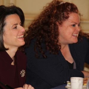 Roundtable Chair and Meridian Trustee, Chevron’s Maria Pica Karp and Maura Donlan, Omidyar Network