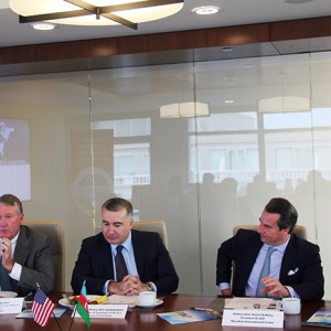 William Burkett, Ambassador Elin Suleymanov, Ambassador Stuart Holliday, Mammad Talibov