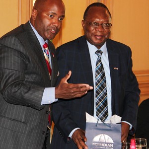 Curtis Etherly and Ambassador Mahlangu