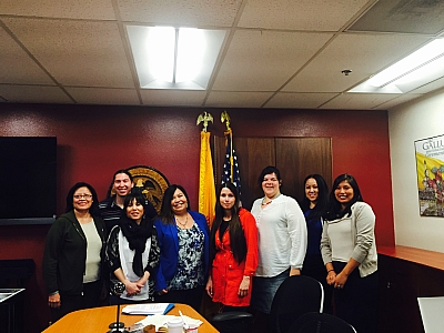 Group with Santa Clara Pueblo Rep