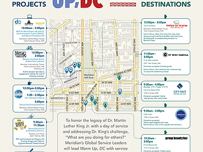 MLK JR. Day of Service, Map of activities
