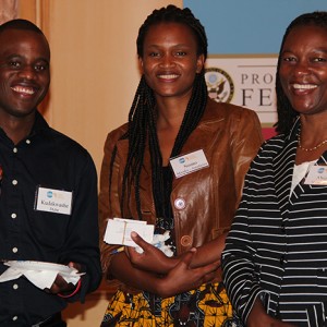 Professional Fellows with Abigail Nyamapfeni   of the Embassy of Zimbabwe.