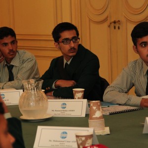 Program Participants in a program briefing at Meridian International Center.