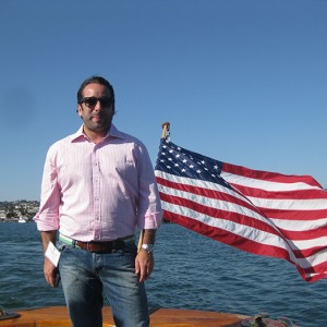 Dr. Felipe Targa Rodríguez poses on the boat tour of the Port of San Diego