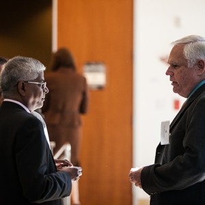 Captain S. Sainath speaks with Mr. Bill Marty, CEO, Talos International, Inc. at Business Briefing in San Diego, CA