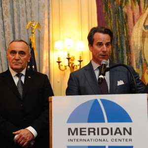 Ambassador Stuart Holliday, President and CEO of Meridian International Center delivers opening remarks at the Celebration. Photo by Joyce N. Boghosian