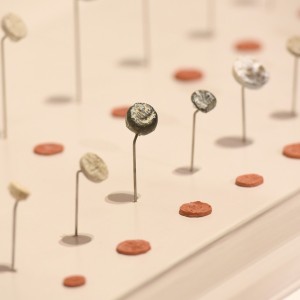 A selection of 4,000-year-old steatite seal stamps from the Dilmun civilization were on display.