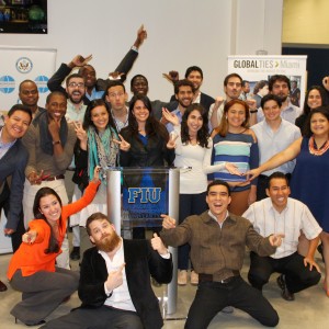 The YLAI fellows pose for a celebratory group photo marking the end of the Miami Opening Program