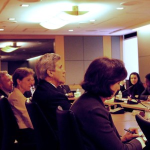 U.S. Secretary of State John Kerry with YLAI Fellows