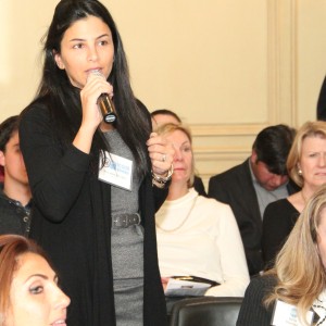 Participant asks questions on the challenges of entrepreneurship