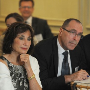 Her Excellency Maguy Maccario Doyle and His Excellency Bozo Cerar