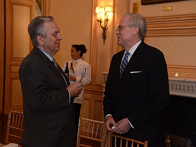 (L to R) H.E. Luiz Alberto Figueiredo, Ambassador of Brazil to the United States; Brian Kelly, Editor and Chief Content Officer, U.S. News & World Report