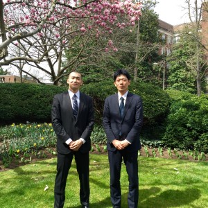 2016 G3P Fellows Kazutaka Nakagawa and Mitsuo Nagai in front of the White Meyer House