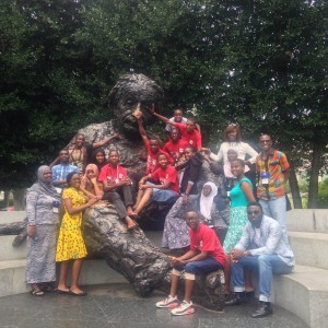 Great minds think alike. PAYLP Cohort visits the Albert Einstein Statue