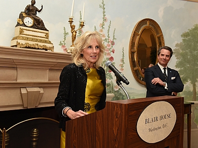 Dr. Jill Biden, Second Lady of the United States addresses the audience at 