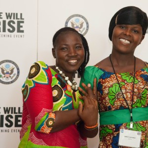 The Let Girls Learn participants at the We Will Rise  film screening.