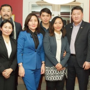 Group photo of IVLP Participants at the reception at the Consulate of Mongolia in Denver, CO (Photo Credit: Mr. Paul Doctor)