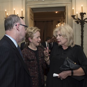 Left to right: Ambassador David Gross, Wiley Rein; Ann Stock; and, Patricia de Stacy Harrison, Corporation for Public Broadcasting. Photo by Joyce N. Boghosian.