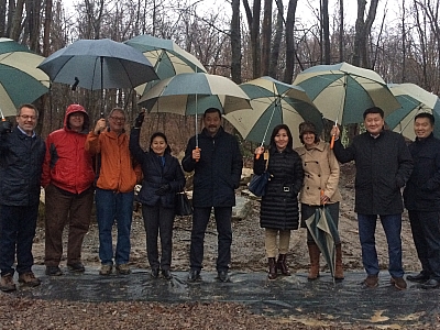 Group visiting Mine Reclamation Site in Pittsburgh, PA (Photo Credit: Anudari Erdenebileg)