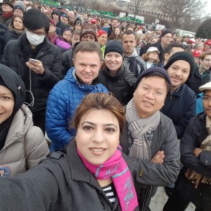 Group Selfie at the Inauguration Parade