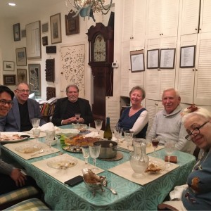 Former G3P Fellow enjoying a home hosted Thanksgiving dinner with a family in the U.S.